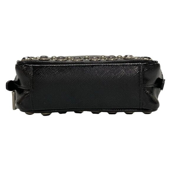 Auth PRADA - Black Patent Leather Shoulder Bag - Picture 3 of 16